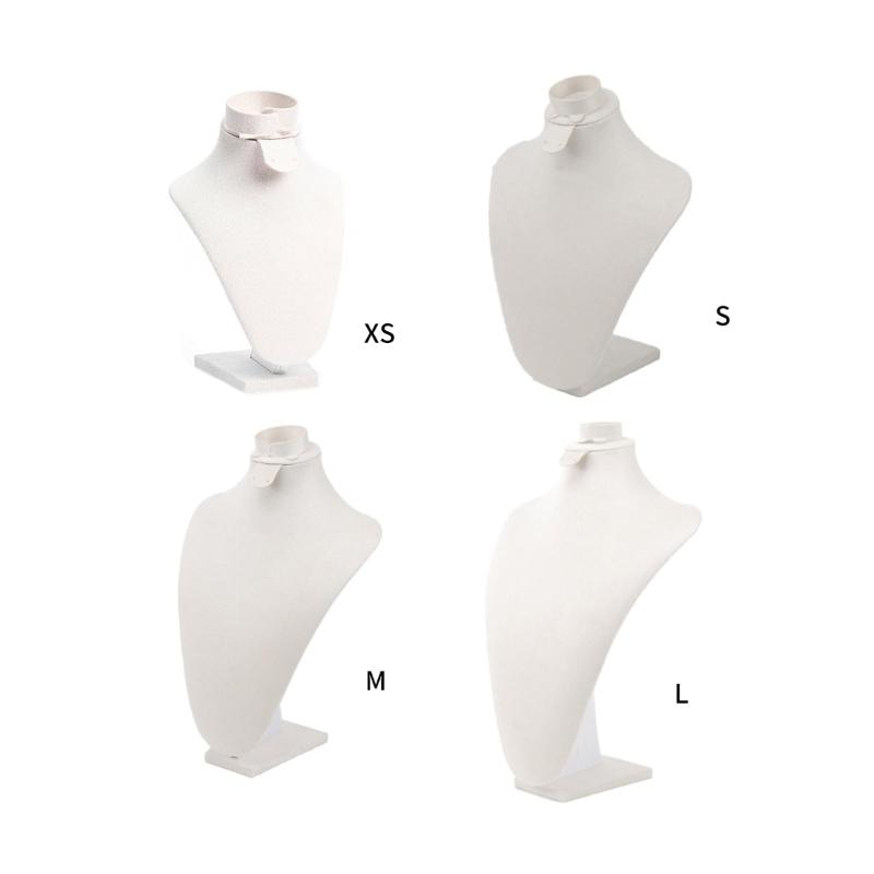 Practical Sturdy Lint Jewelry Bust Stand Small Necklace Display Holder Jewelry Accessory for Trade Show Exhibits
