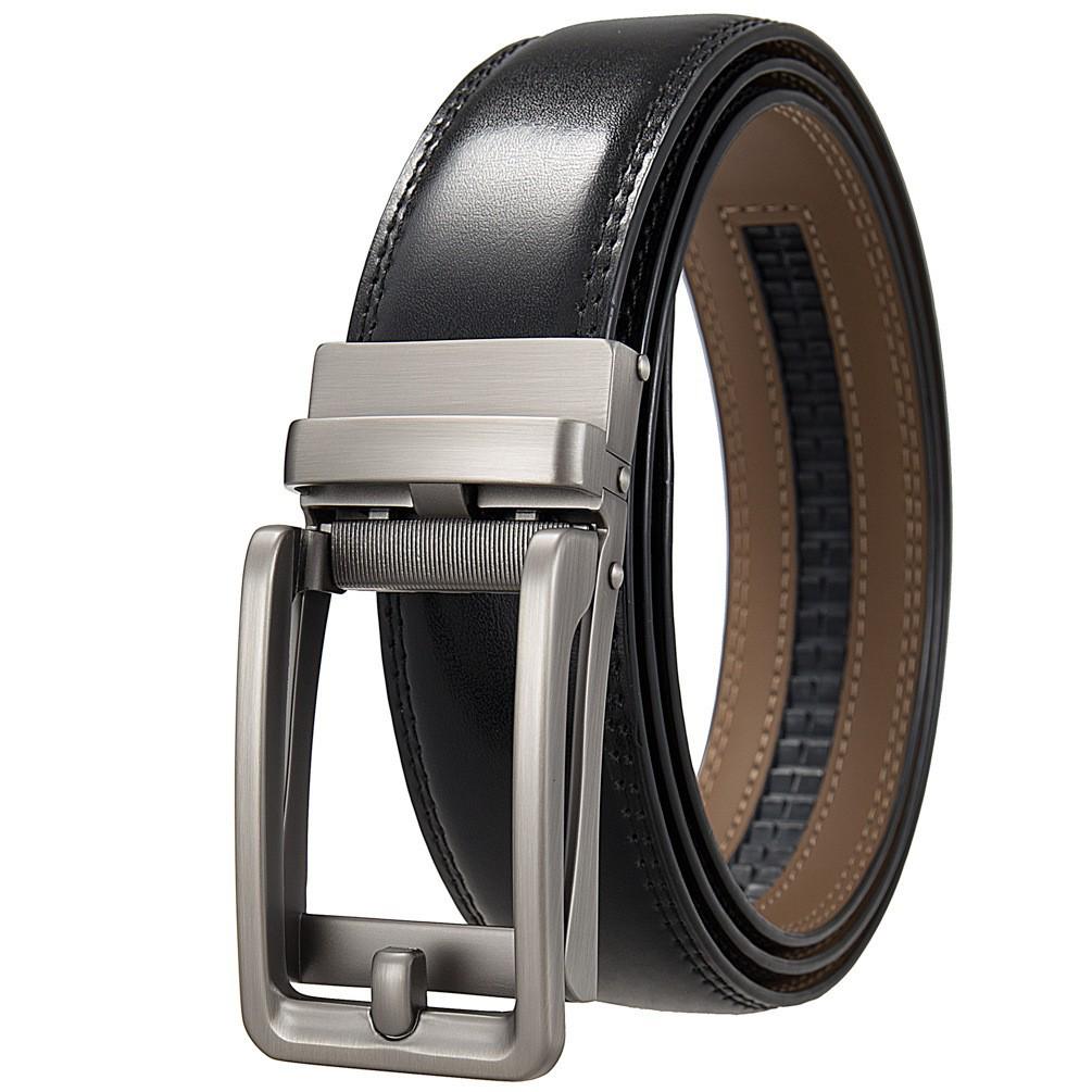 Men's Leather Automatic Buckle Business Belt LY36-32315-1