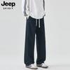 JEEP SPIRIT Men's Loose-Fit Pure Cotton Cargo Casual Trousers
