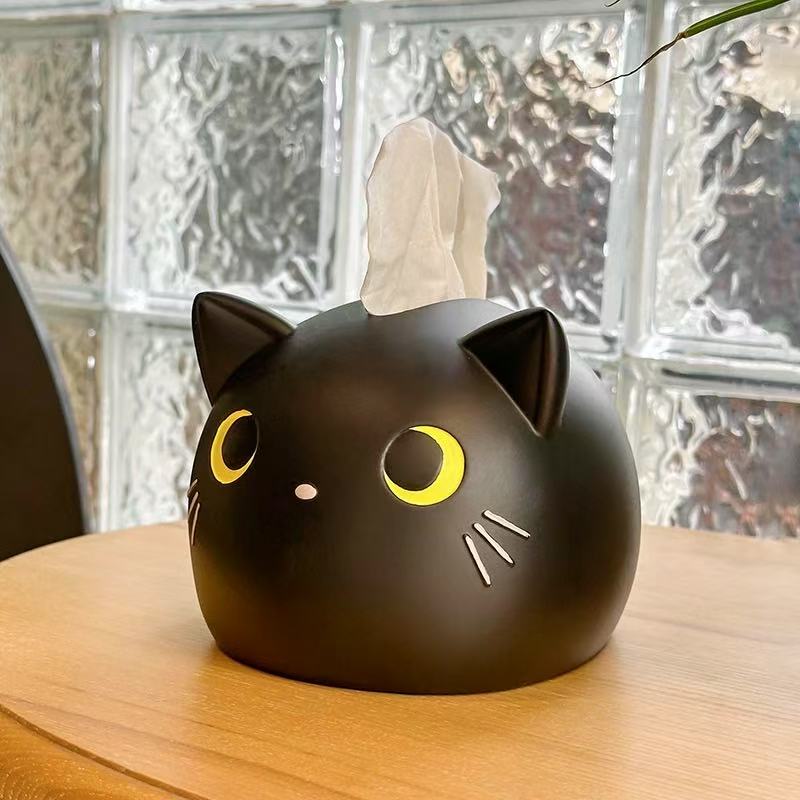 Cartoon Niedliche Katze Taschentuchbox Zuhause Wohnzimmer Küche Schreibtisch Multifunktionale Papierbox Kreative Mode Heimdekoration
