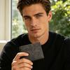 Herren Bifold Geldbörse Minimalistische Taschen-Kurzgeldbörse mit Reißverschluss-Münzfach Kartenhalter Geldbörse für Arbeit Reisen
