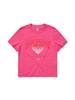 BBC EARTH Heart Graphic Short Sleeve T-Shirt_Pink