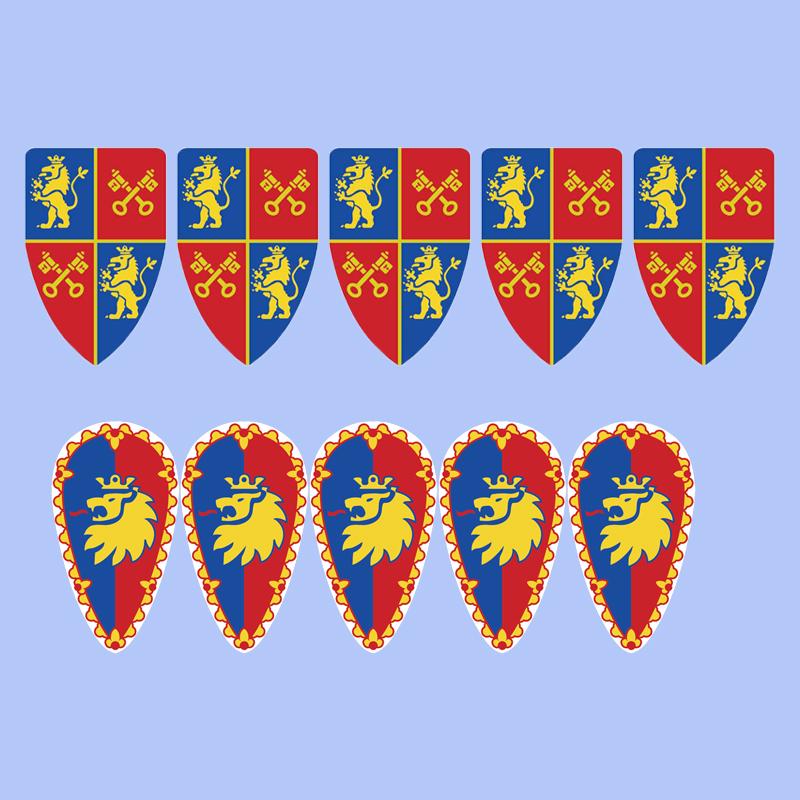 MOC Mittelalterliche Bausteine Charakter Ritter Krieger Zubehörset Helm Schulterrüstung Schild Bogen Pfeil Stein Geschenk Spielzeug X022