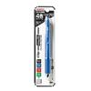 Zebra 4 Colors Sharp Multi Multi-Function Pen, + Clip-on 1000, Blue, P-B4SA2-BL