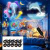 Multi Color LED USB Ocean Life Projection Light Projector Lamp for Party Kids Night Nursery Room Decor