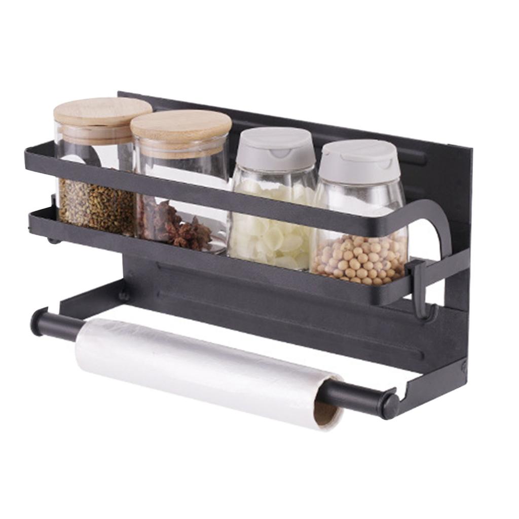 Refrigerator Magnetic Storage Shelf Organizer Strong Magnetic Spice Rack for Refrigerator B Style