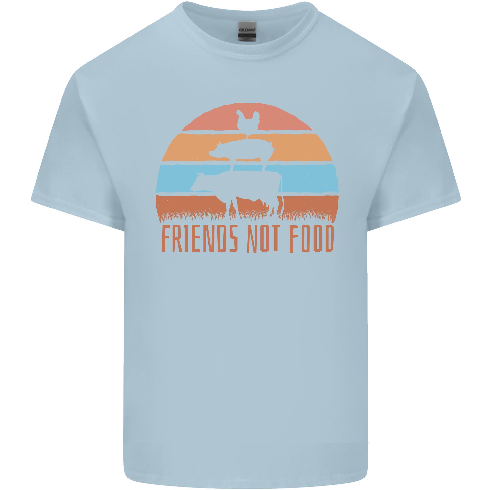 Vegetarian Animals Friends Not Food Vegan 2 Unisexs Light Cotton TShirt S