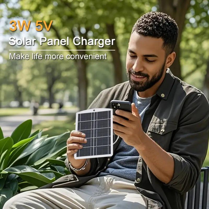 

SolarFlex 3 Вт 5 В Портативная монокристаллическая панель - Тонкая, для наружной зарядки нескольких устройств