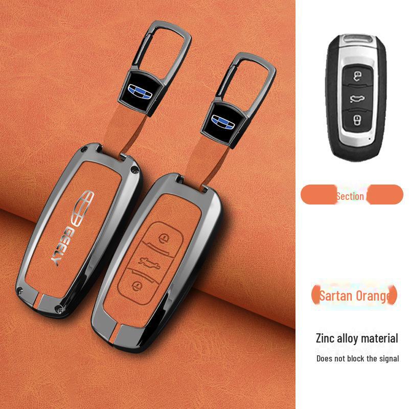 Fits: Geely Emgrand Key Cover - Xingrui, Xingyue L, Binrui Cool, Boyue, Binyue GS, GL Full Package, Metal Buckle