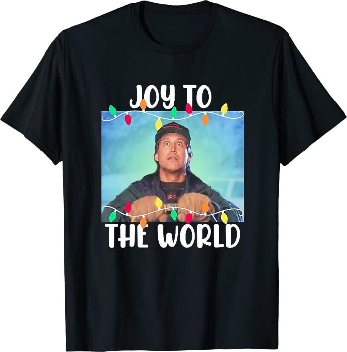 Clark Griswold Christmas Vacation Joy To The World Classic T-shirt S