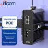 Itcom Industrial POE Fiber Optic Transceiver