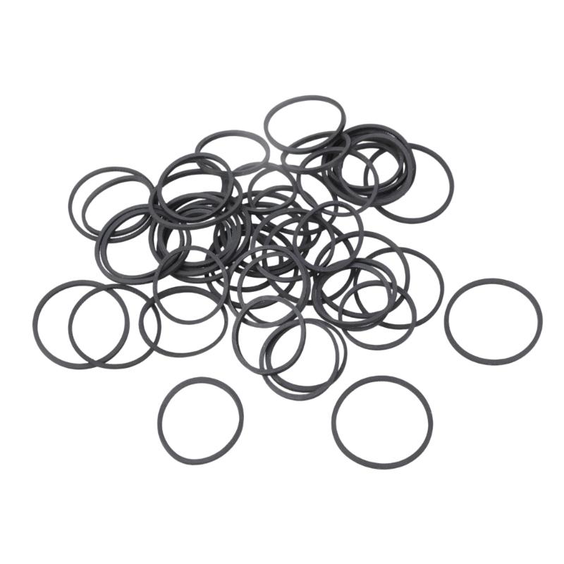 

50pcs Square Cassette Tape Machine Belt Assorted Belts Mixed 30-40mm 1.2mm for Recorder DVDs Drive Turntable 1