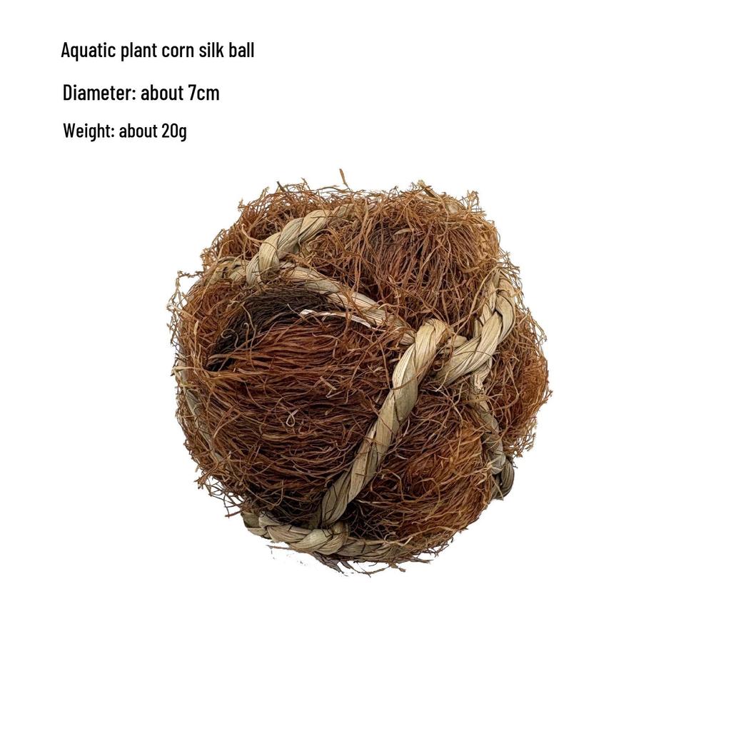 Natural Handmade Woven Rattan Teething and Chew Toy for Rabbits, Hamsters, and Chinchillas - Boredom Relief Ball