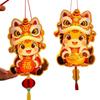 Cartoon 2026 Horse Year Lantern Handmade Traditional Chinese Paper Lantern Portable Festive Handheld Luminous Lantern Teen Craft
