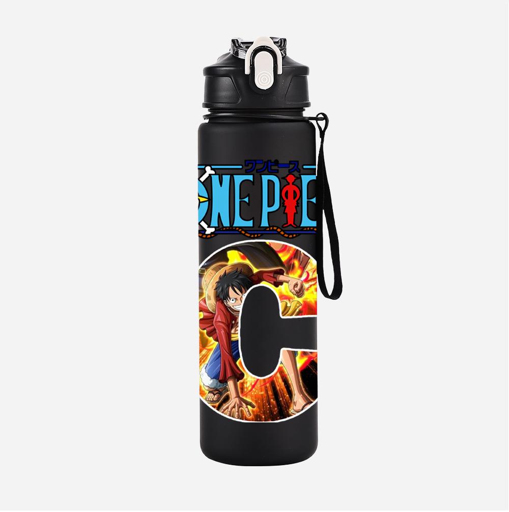 Anime A-Z English Letter Printed Large Capacity Water Cup Demon Hunters Outdoor Portable Drinking Bottle for Boy Girl Gift