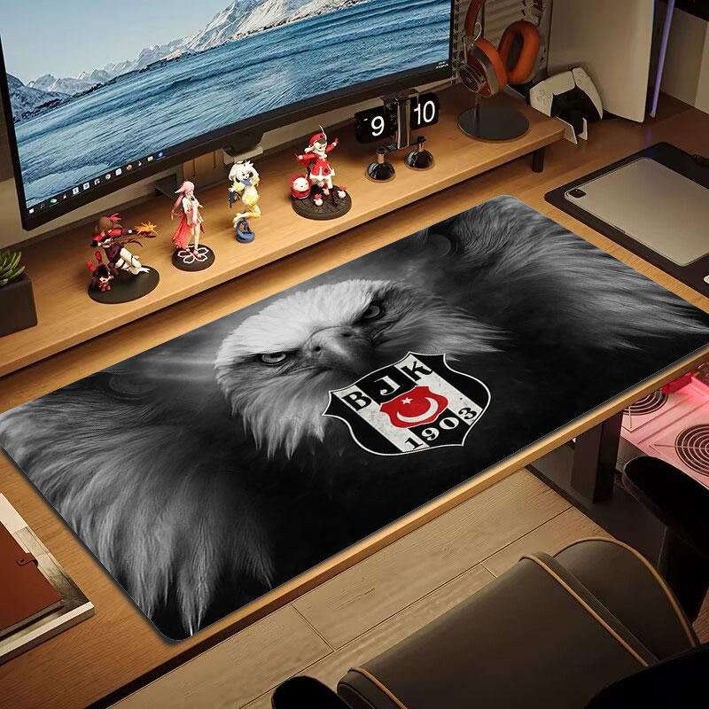 Besiktas Gymnastics Club Large Size Mouse Pad Large Gaming Table Cushion Non-slip Laptop Tablet Big Mousepad XXL Mat Mini PC Playmat With Lock Edge