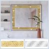 12pcs 20x5cm 3D Mirror Sticker Self Adhesive Waist Line DIY Wall Stickers for Living Room Ceiling Edge Strip Corner Wall Decor