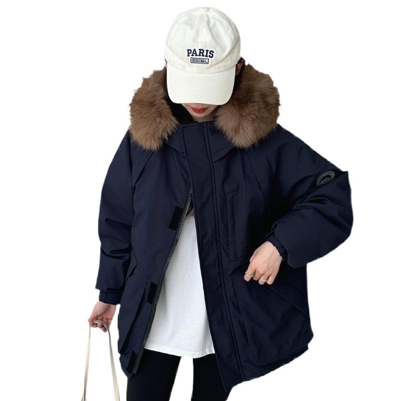 Winter Men's and Women's Loose Bread Clothes Cotton-padded Clothes Couple Outdoor Cotton-padded Jackets Hooded