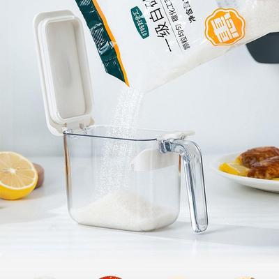 Japanese Moisture-proof Silicone Seal Condiment Jar with Flip-top & Measuring Salt Control
