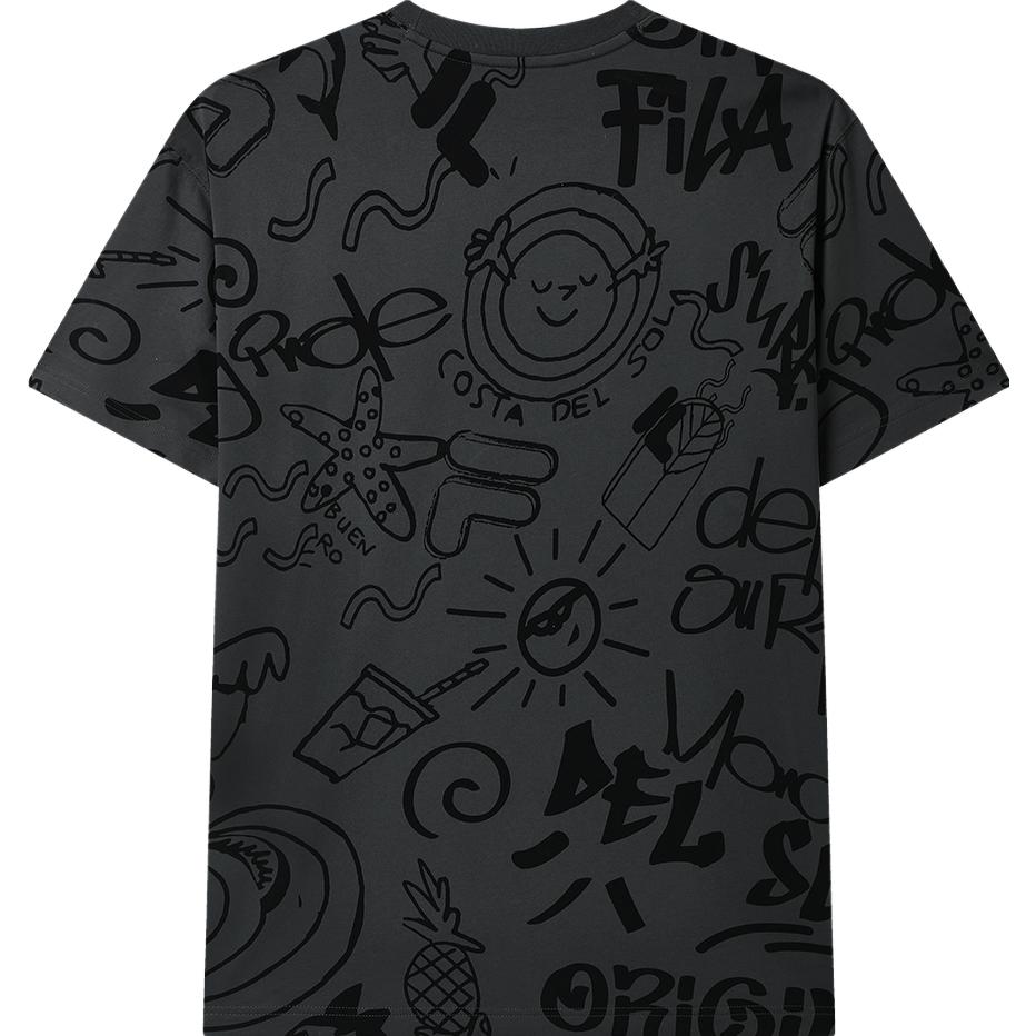 New FILA SS23 T Shirt Men's All Over Print F11M329117FZA