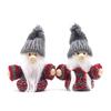 Mini Christmas Tree Decorations Set 2pcs Small Cute Dolls Indoor Home Decor for Christmas Holiday New Year Gift Idea