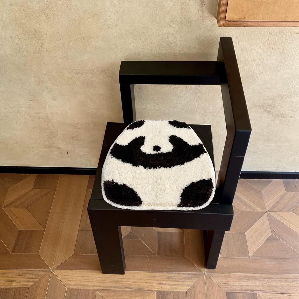 Cute Winter Flocking Plush Seat Cushion – Non-Slip, Thickened, Tufted Office Chair Pad