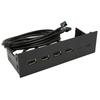 5.25 Inch USB2.0 Hub Front Panel Multifunctional 4 Ports 19pin Optical Drive Front Panel for 5.25 Inch PC Computer Case