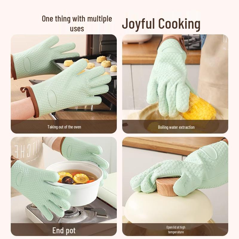 Hitzebeständige Silikon-Ofen- und Backhandschuhe