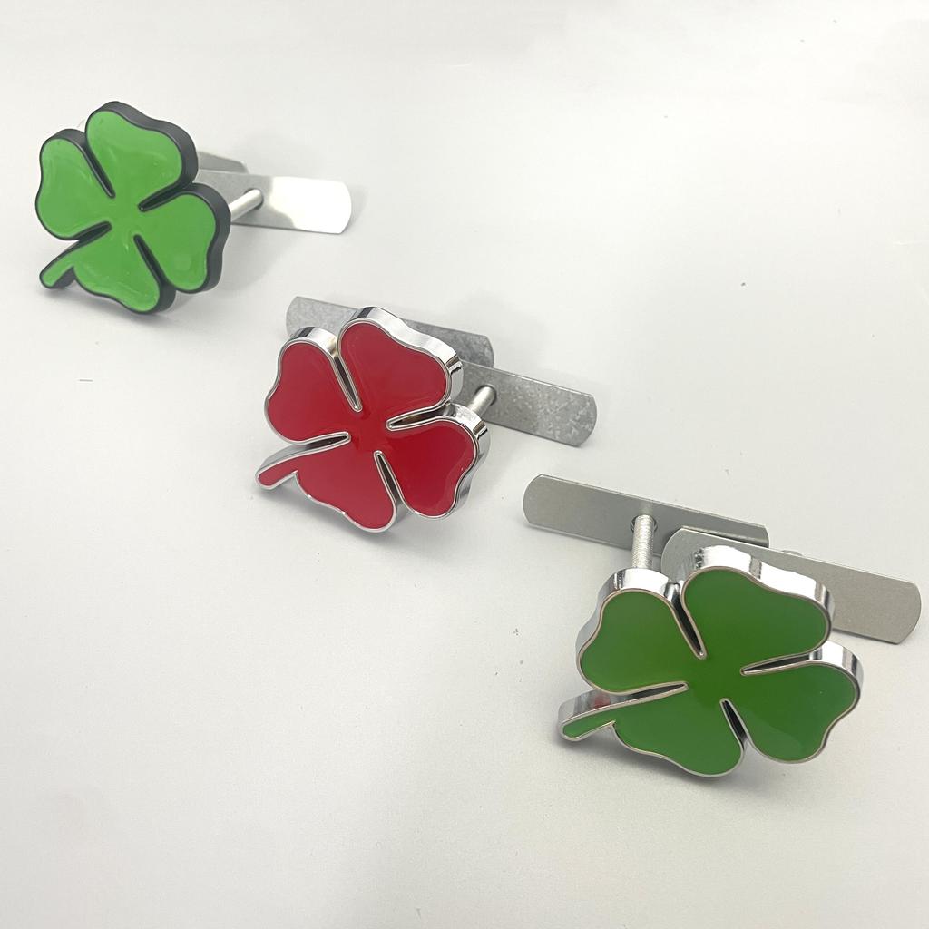 Clover Emblem Car Logo-Suitable For Giulia Stelvio Alfa Romeo Giulia Stelvio Junior Tonale Front Hood Grill Badge Emblem Car Body/Car Windows Sticker