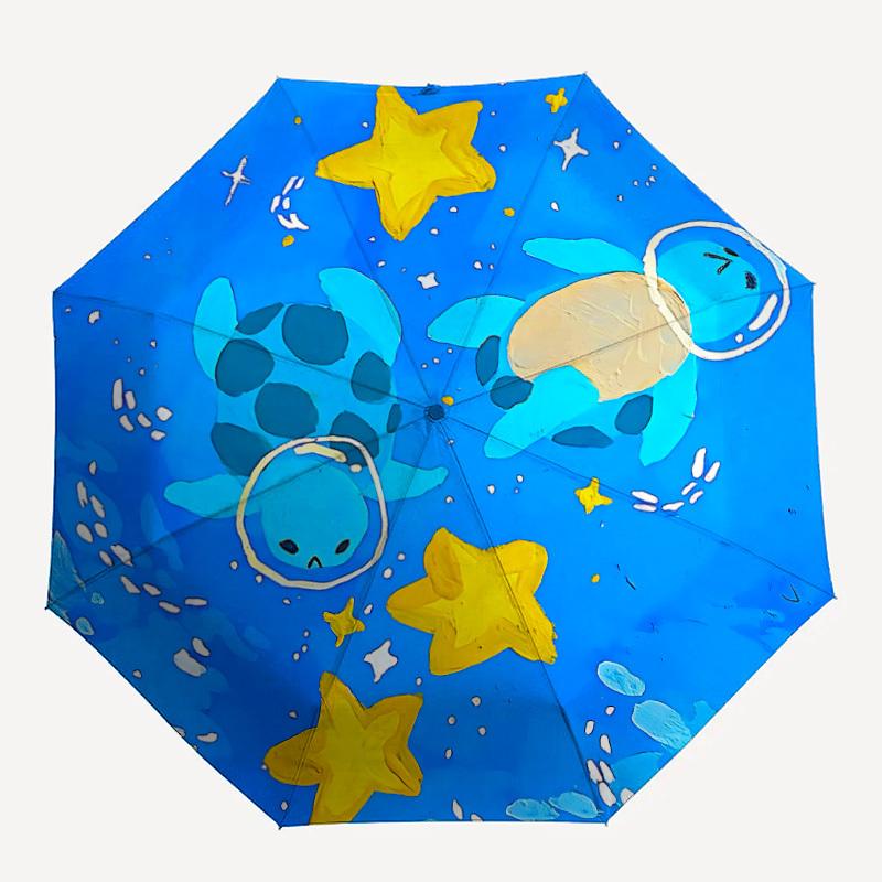 

1pc Turtle Automatic Open/close Folding Umbrella, Compact Portable Travel Umbrella, Perfect Birthday/Christmas yy250806220