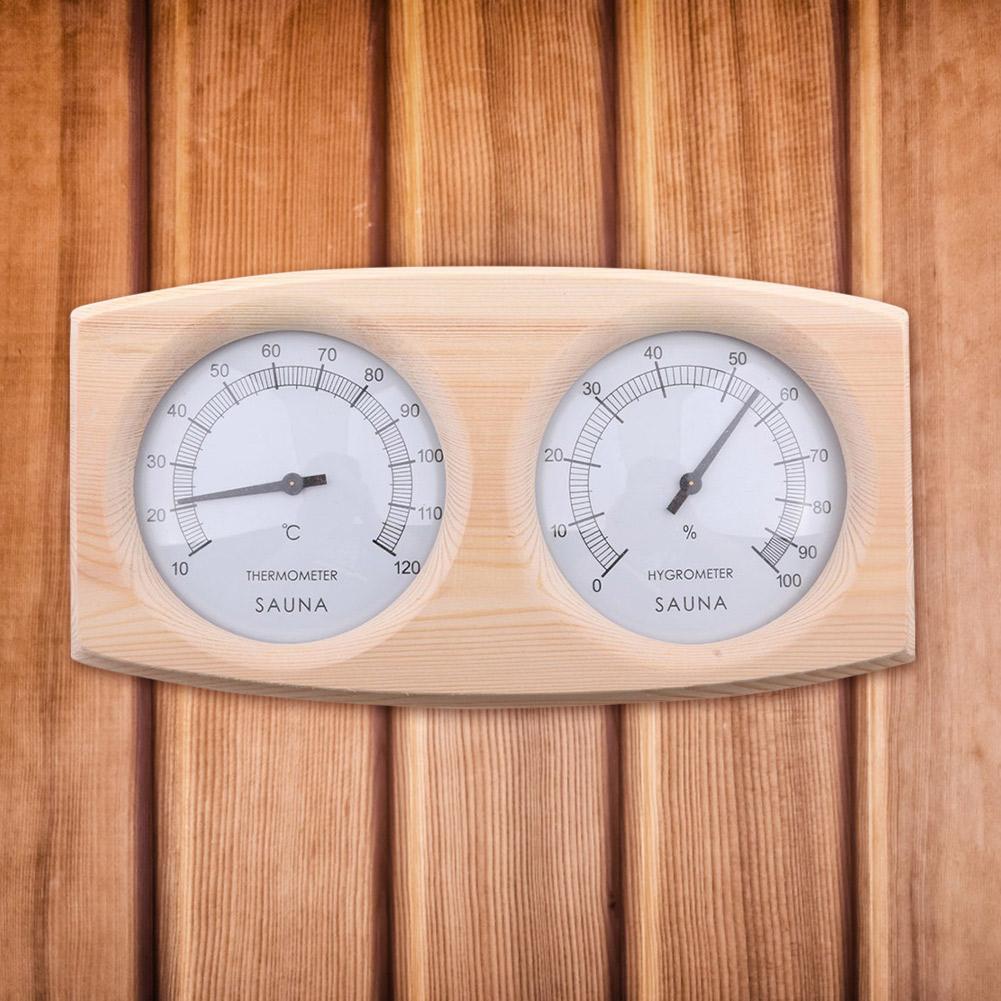 Sauna Room Humidity Temperature Gauge Sauna Thermometer Indoor Humidity Temperature Measure Tester Meter for Hotel Sauna Room