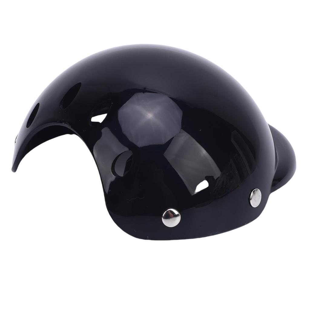 Haustierhelm Cool Kleine Hunde Motorradhelm Katze Sicherheitshut mit Verstellbarem Riemen für Outdoor-Aktivitäten S