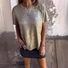 Summer Round Neck Short Sleeved T-shirt Women's Top