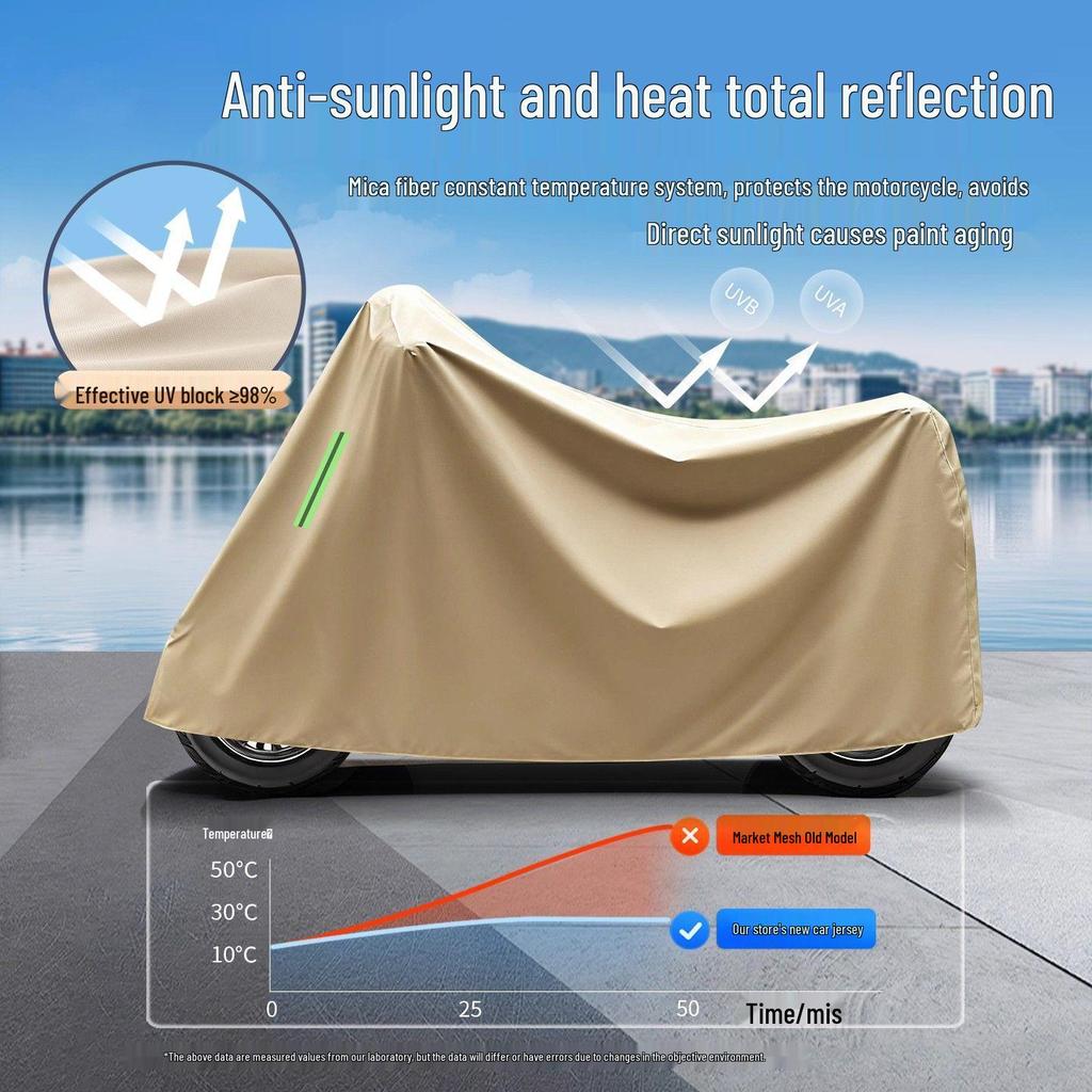 Waterproof Electric Vehicle & Motorcycle Rain and Dust Cover with Sunshade