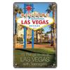 Welcome To Las Vegas Plaque Metal Tin Signs Vintage Decor Nevada Casino Metal Posters Wall Art Decor