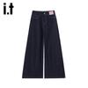 Izzue It Women's Lyocell Tencel Wide-Leg Jeans