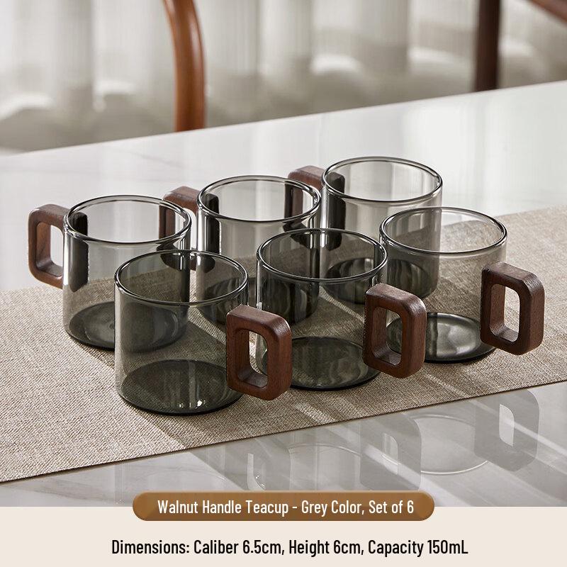 Jingbaodi Glass Teacup Set