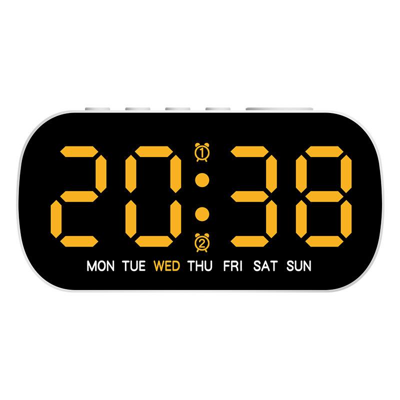 Electronic Clock Simple Multi Function Alarm Clock LED Digital Clock with Date Two Sets of Alarm Clocks