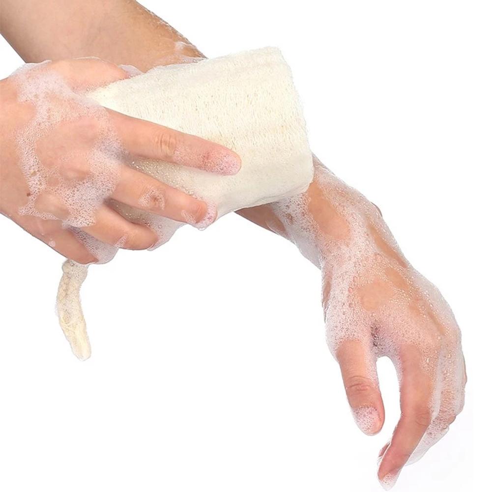 Natural Loofah Body Scrub Sponge Bath Rub Dishes Cleaning Exfoliating Scrubber Tool