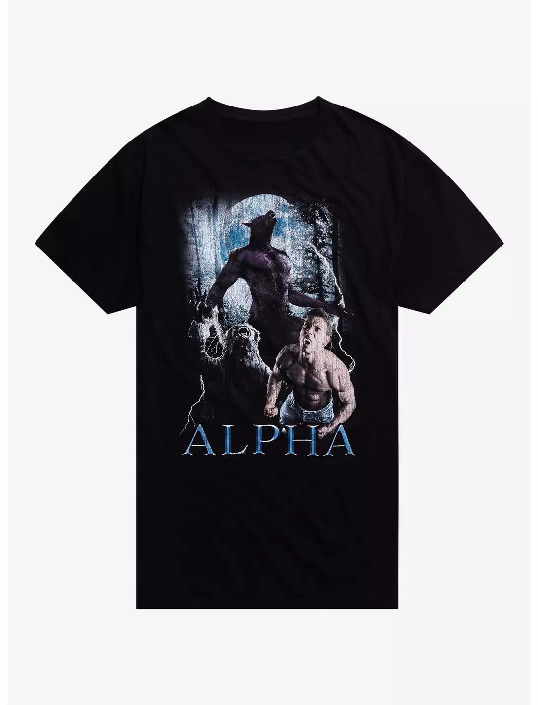 Alpha Wolf T-Shirt By Goodie Two Sleeves S