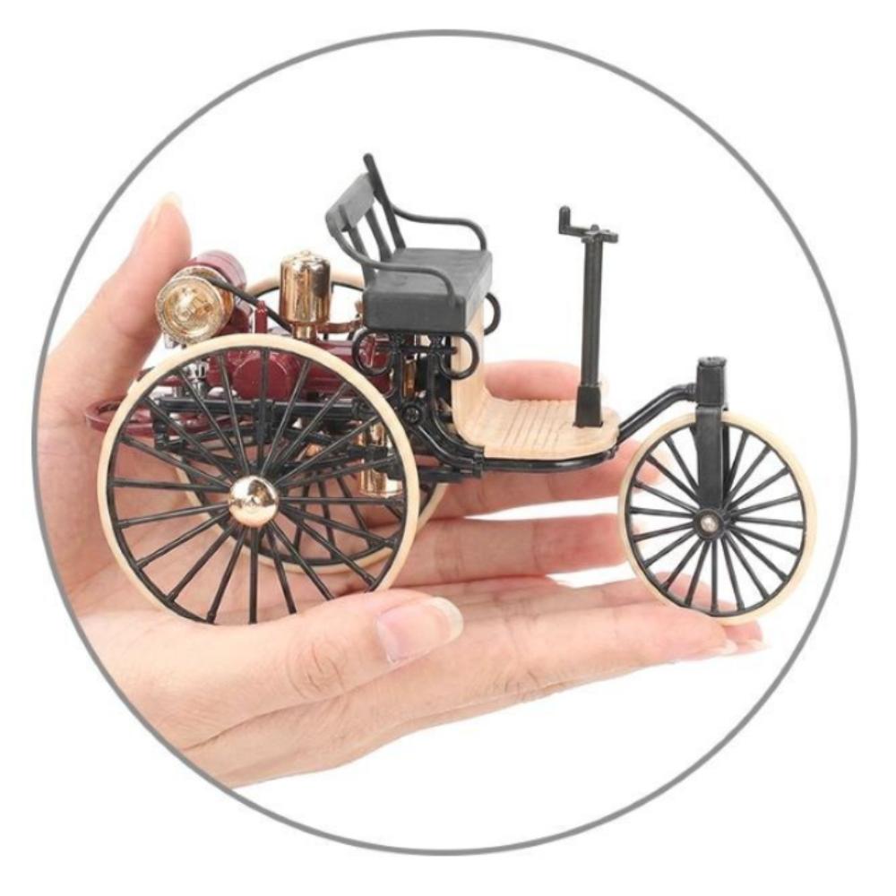 Samochód Klasyczny Karl Benz Patent-Motorwagen1886/1893 Model 1:12 Odlewanych ciśnieniowo (Opcja 2)