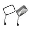CM125 Motorcycle Large Metal Reflective Surface 10MM Universal Rearview Mirror With Wide Field Of View