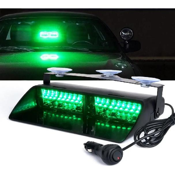 16 LED Windshield Dash Strobe Light Bar Car Truck Warning Flash Lamp Police Lights 12V Emergency Signal Lamp Flash Lighting