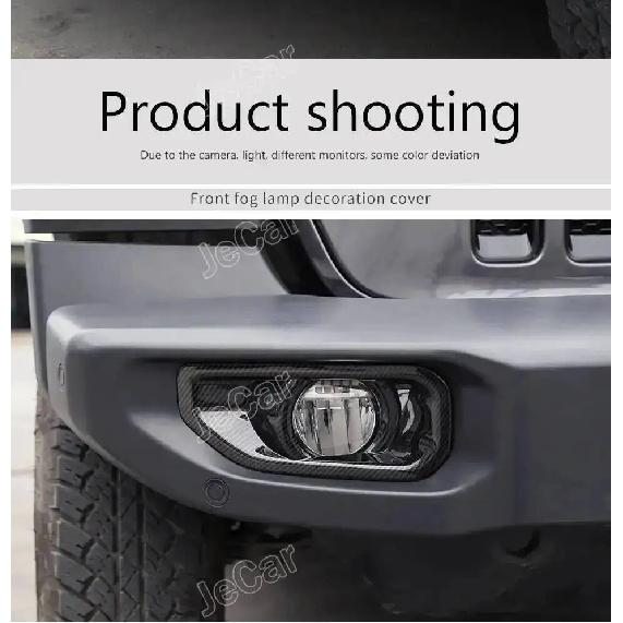 JeCar Car Front Bumper Fog Light Cover Lamp Hoods Decoration For Jeep Wrangler JL JT Gladiator 2018 Up Car Exterior Accessories