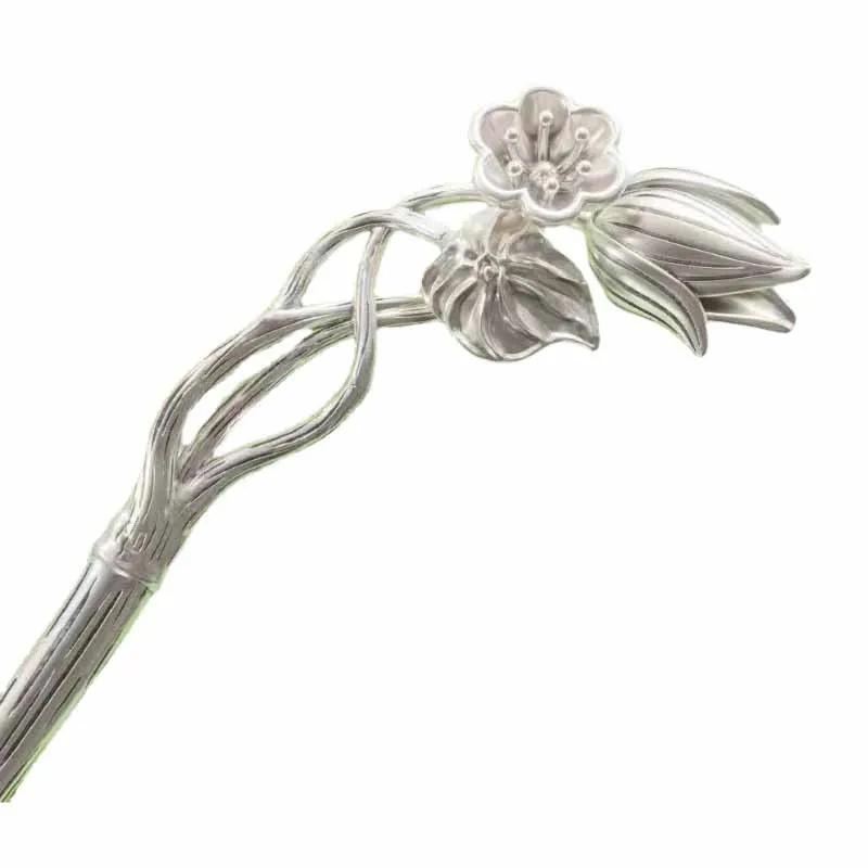 Designer new Thai  retro hairpin Chinese style exquisite flowers hair jewelry light luxury charm classic hanfu accessories