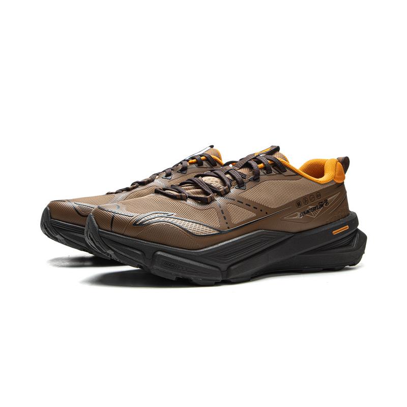 New LiNing CF Tracing, Xinglan Cushioning Lightweight Rebound Low top Hiking Shoes Unisex Brown Cocoa Brown AHTV027-1