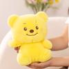 Cute Bear Plush Toy for Kids Girls Soft Toy Bear Plushies Birthday Gifts Smiling Blue Monster Toy Office Ornaments