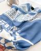 Silk Scarf Femininity Print Korean Version 91cm Twill Silk Scarf Light Luxury Large Square Scarf Versatile Sunscreen Shawl Headscarf New