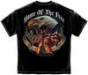 HOME OF THE FREE BECAUSE OF THE BRAVE LICENSED T-Shirt PATRIOTIC USA MILITARY