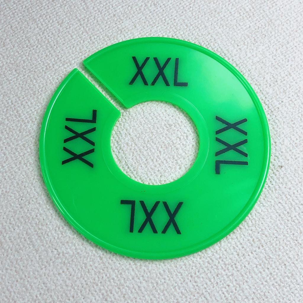 Colorful Round Divider Rings in Sizes XXS-XXXL, Customizable Printing Available